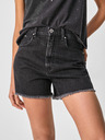 Pepe Jeans Tmavosivé dámske džínsové šortky Pepe Jeans Rachel