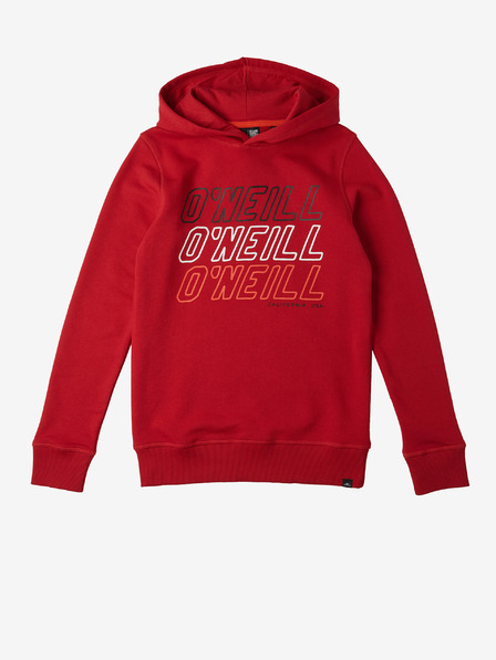 O'Neill Červená dievčenská mikina s kapucňou O'Neill All Year Sweat