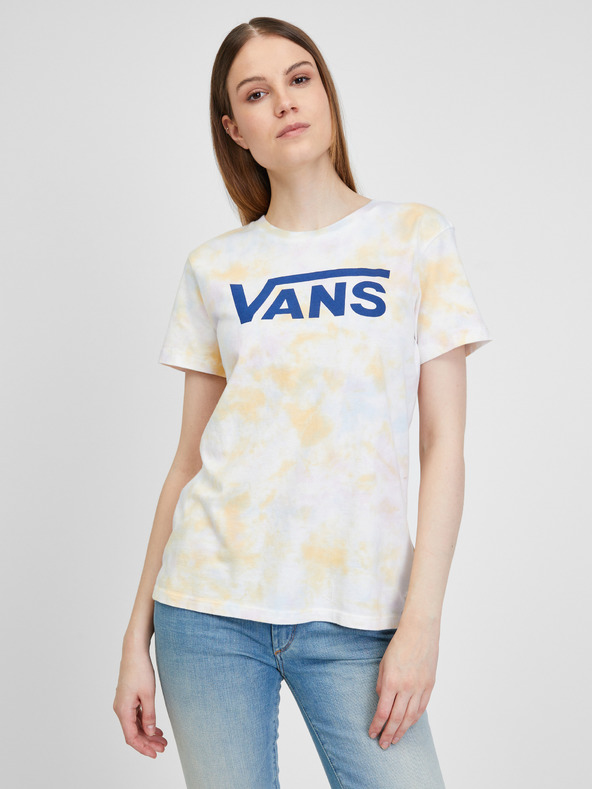 Vans Žlto-krémové dámske vzorované tričko VANS