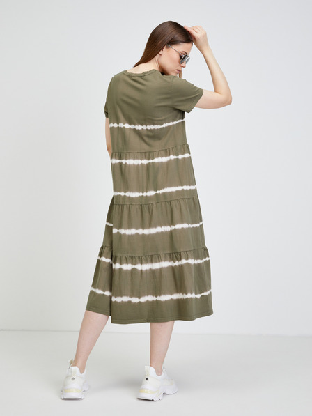 Noisy May Khaki vzorované midi šaty Noisy May Buster