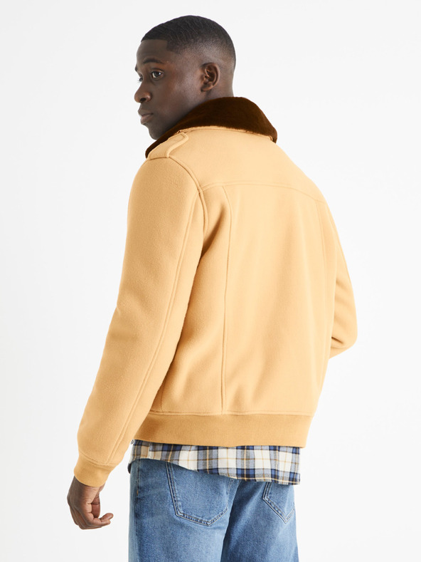 Celio Béžová pánska bunda Celio Buaviat