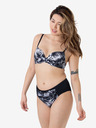 DORINA Bielo-čierne dámske vzorované bikiny DORINA Bako