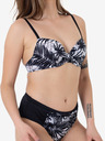 DORINA Bielo-čierne dámske vzorované bikiny DORINA Bako