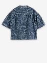 Scotch & Soda Tmavomodré dámske tričko Scotch & Soda s kvetmi