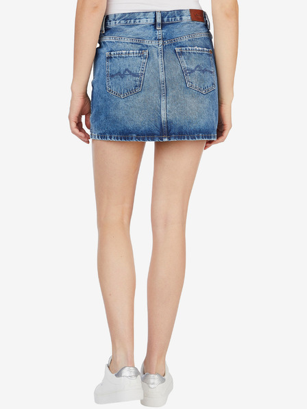 Pepe Jeans Modrá dámska džínsová sukňa Pepe Jeans Rachel