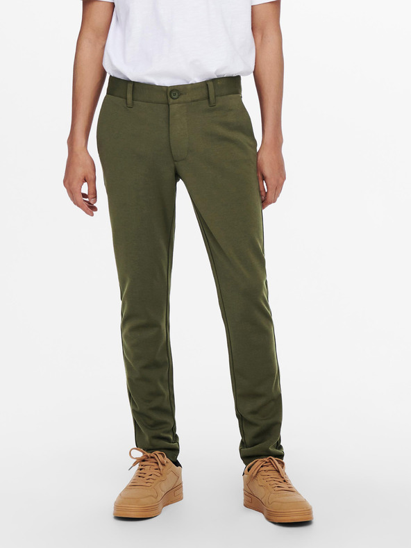 ONLY & SONS Khaki nohavice ONLY & SONS