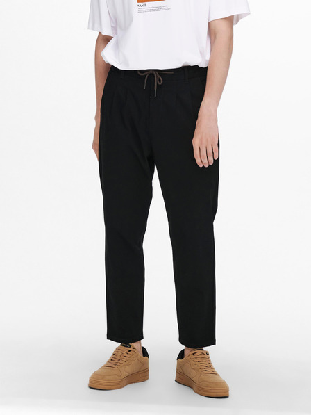 ONLY & SONS Čierne chino nohavice ONLY & SONS Dew