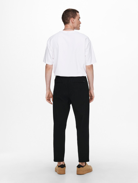 ONLY & SONS Čierne chino nohavice ONLY & SONS Dew