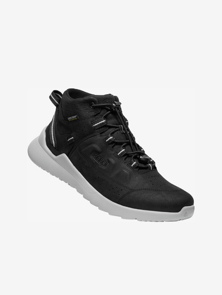 Keen Čierne pánske kožené nepremokavé tenisky Keen Highland Chukka