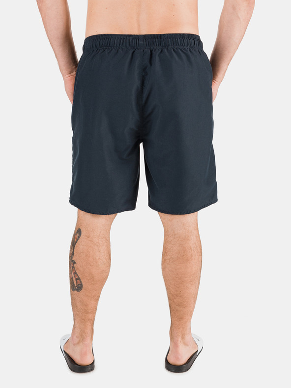 Sam 73 Tmavomodré pánske plavecké šortky s potlačou SAM 73