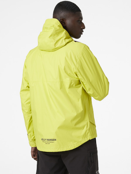 Helly Hansen Svetlozelená Pánska nepremokavá ľahká bunda s kapucňou HELLY HANSEN Ride s kapucňou do dažďa