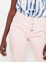 CAMAIEU Svetloružové slim fit nohavice CAMAIEU