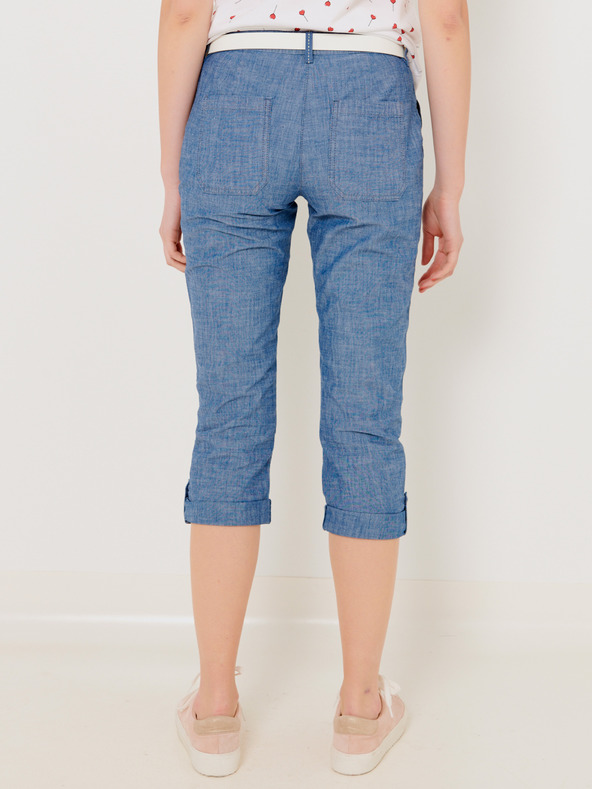 CAMAIEU Modré 3/4 nohavice CAMAIEU