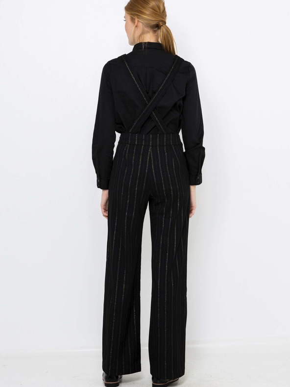 CAMAIEU Čierny pruhovaný overal CAMAIEU