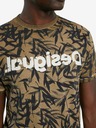 Desigual Hnedé pánske vzorované tričko Desigual TS Cesarion