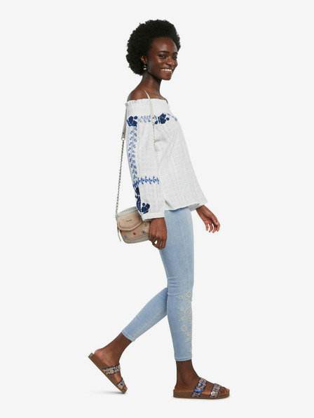 Desigual Modré džínsy Desigual Denim Crown