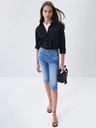 Salsa Jeans Modré dámske džínsy Salsa Jeans Secret Shorts