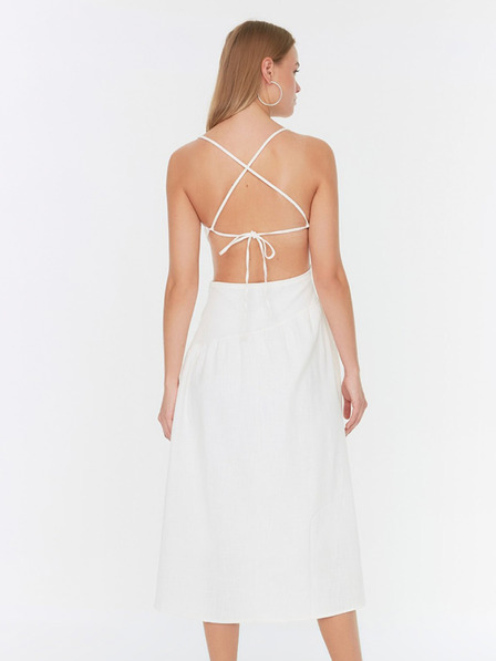 Trendyol Biele letné midi Trendyol