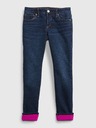 GAP Detské zateplené džínsy skinny GAP