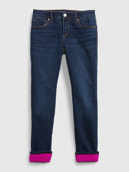 GAP Detské zateplené džínsy skinny GAP