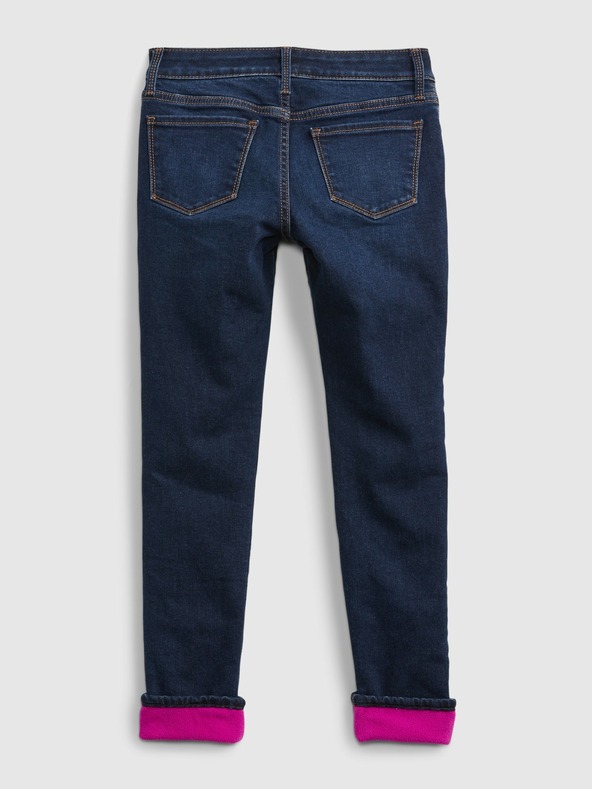 GAP Detské zateplené džínsy skinny GAP