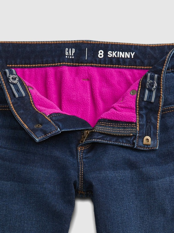 GAP Detské zateplené džínsy skinny GAP