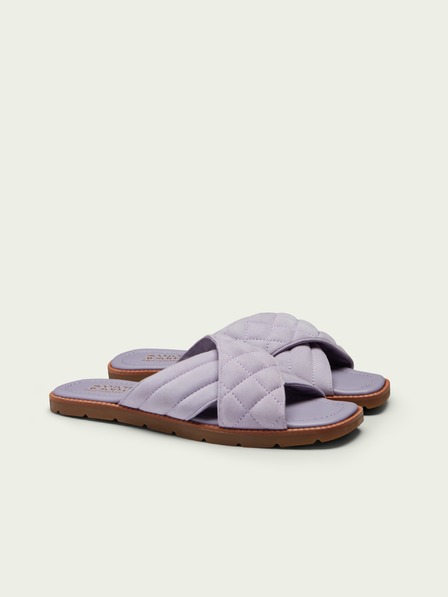 Scotch & Soda Svetlofialové dámske semišové papuče Scotch & Soda Tilda
