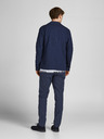 Jack & Jones Tmavomodré plátenné oblekové nohavice Jack & Jones