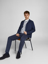 Jack & Jones Tmavomodré plátenné oblekové nohavice Jack & Jones