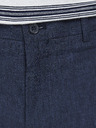 Jack & Jones Tmavomodré plátenné oblekové nohavice Jack & Jones