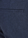 Jack & Jones Tmavomodré plátenné oblekové nohavice Jack & Jones