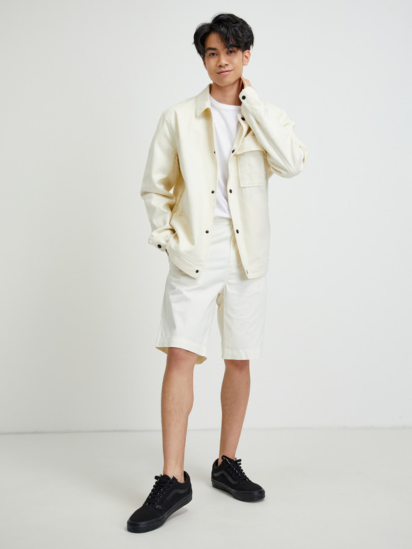 Diesel Diesel Krémové pánske šortky s vreckami Haty