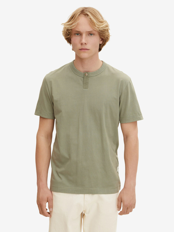 Tom Tailor Khaki pánska základná košeľa Tom Tailor