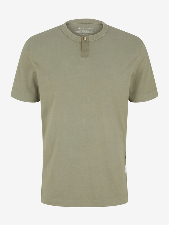 Tom Tailor Khaki pánska základná košeľa Tom Tailor