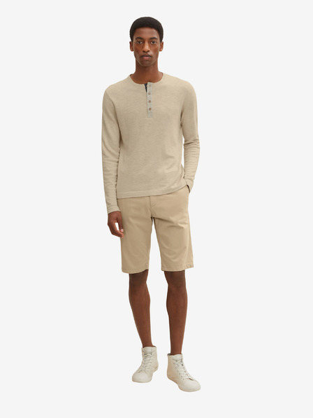 Tom Tailor Béžové pánske chino šortky Tom Tailor
