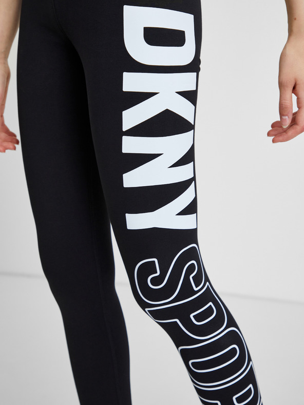 DKNY Čierne dámske športové legíny DKNY
