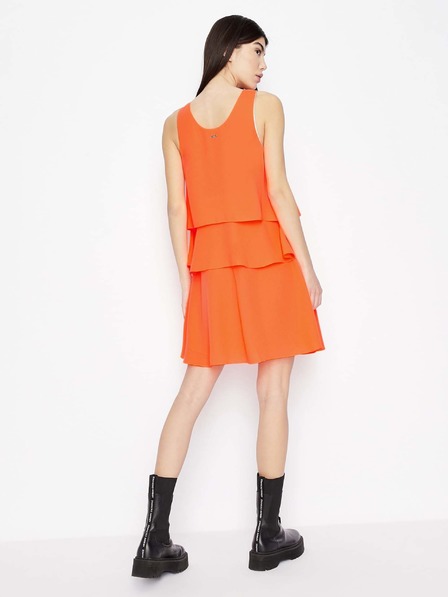 Armani Exchange Oranžové šaty Armani Exchange