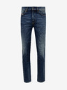 Diesel Diesel Fining Modré pánske džínsy skinny fit s vyšívaným efektom