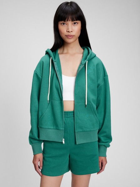 GAP Mikina na zips a s kapucňou crop GAP