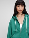 GAP Mikina na zips a s kapucňou crop GAP