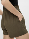 Pieces Khaki šortky s vreckami Pieces Neora