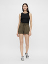 Pieces Khaki šortky s vreckami Pieces Neora