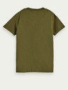 Scotch & Soda Chlapčenské tričko Scotch & Soda v khaki farbe