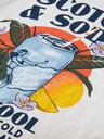 Scotch & Soda Biele chlapčenské tričko s potlačou Scotch & Soda