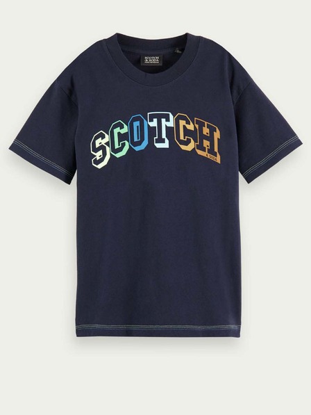 Scotch & Soda Tmavomodré chlapčenské tričko Scotch & Soda