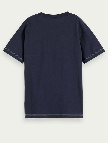 Scotch & Soda Tmavomodré chlapčenské tričko Scotch & Soda
