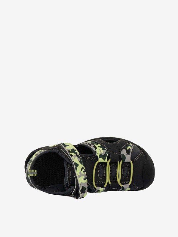 ALPINE PRO Žlto-sivé detské sandále ALPINE PRO WHITE