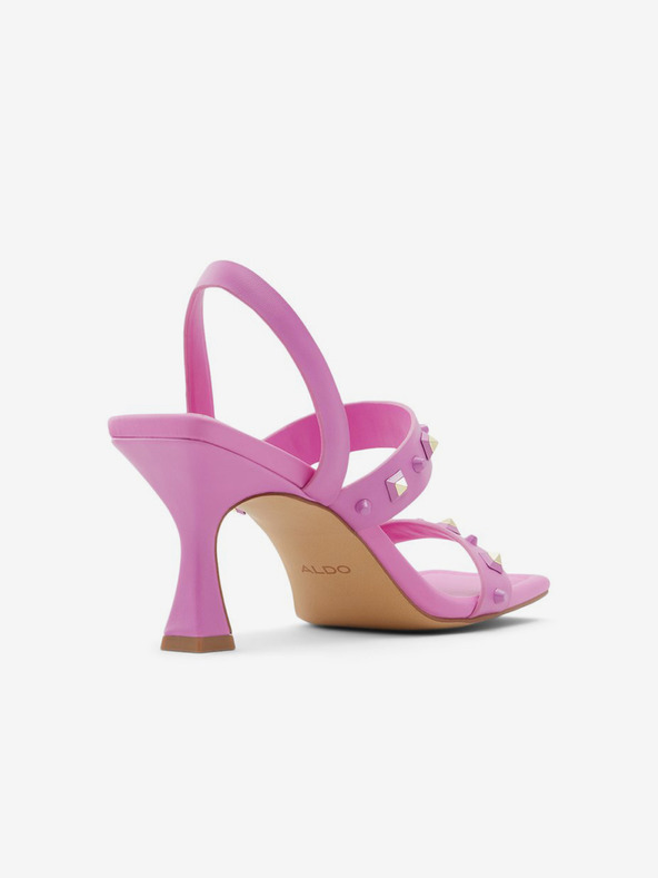 Aldo Tmavoružové dámske sandále na podpätku ALDO Louella