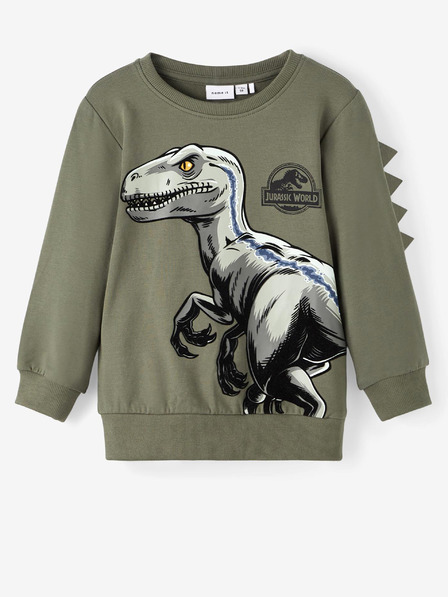 name it Khaki chlapčenská mikina s menom Jairi Jurassic