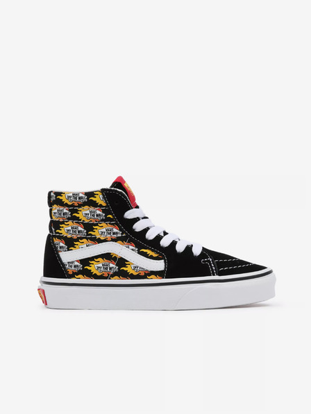 Vans Čierne chlapčenské členkové tenisky so semišovými detailmi VANS